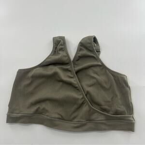 Cacique Plus Size Olive Green Bralette Unlined Women’s